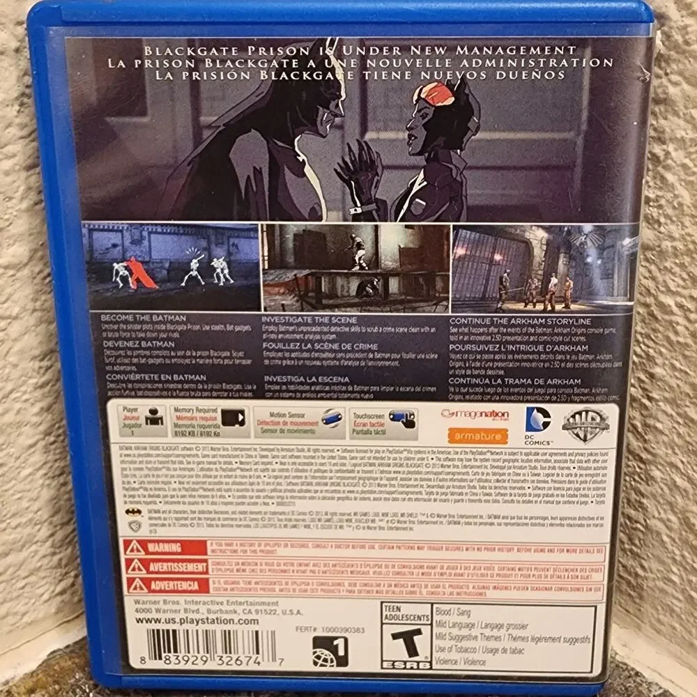 Game - Batman: Arkham Origins Blackgate (CIB) - PSVita